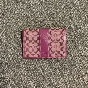 Purple Coach wallet